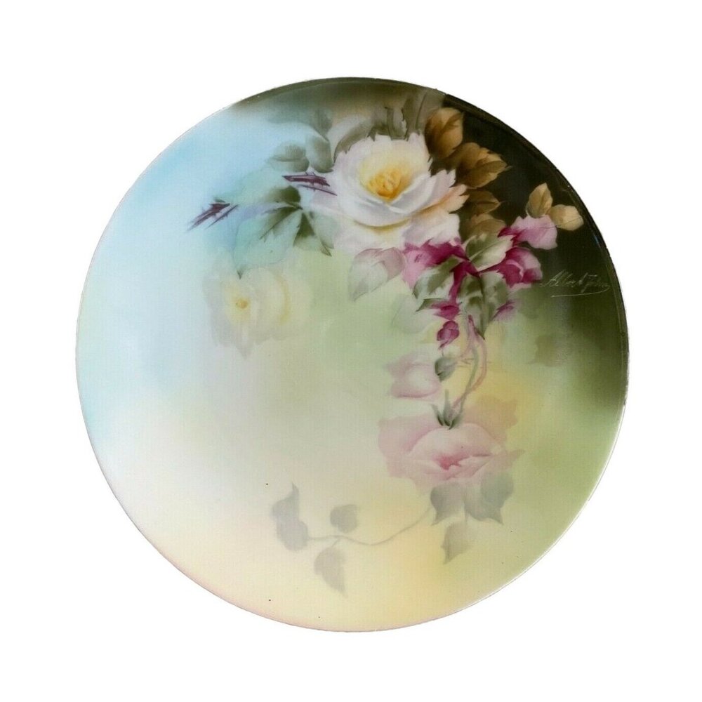 Bavaria Moes Zavoris Handpainted 7 1/4" plate, Signed